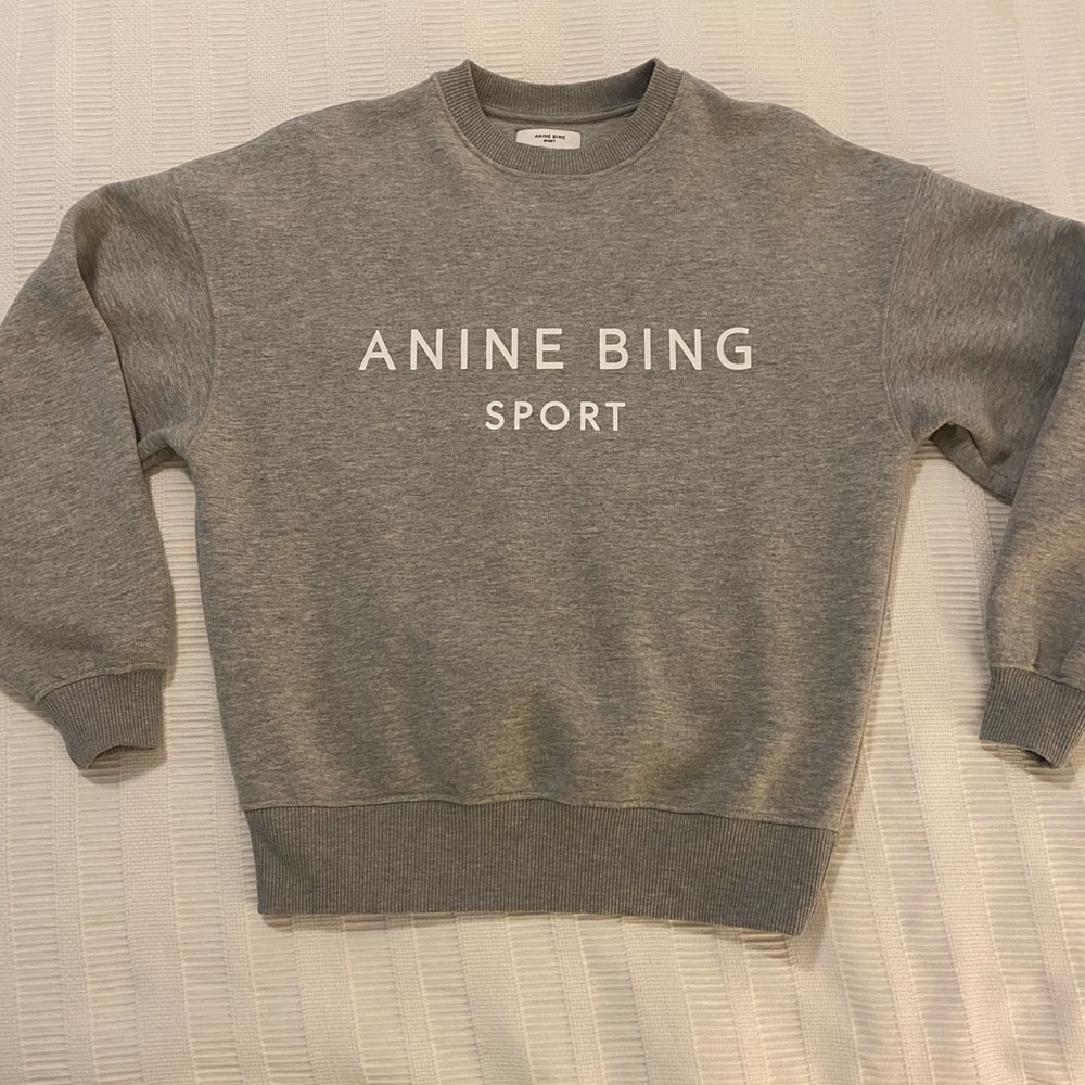 Anine Bing Gray Sweatshirt